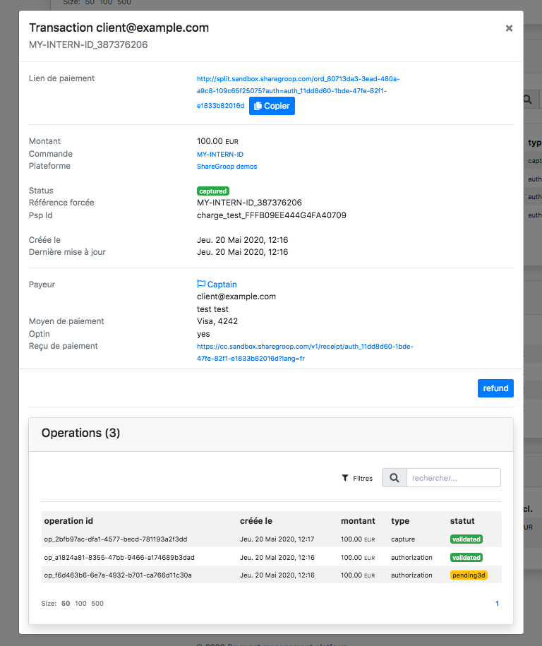 dashboard orders